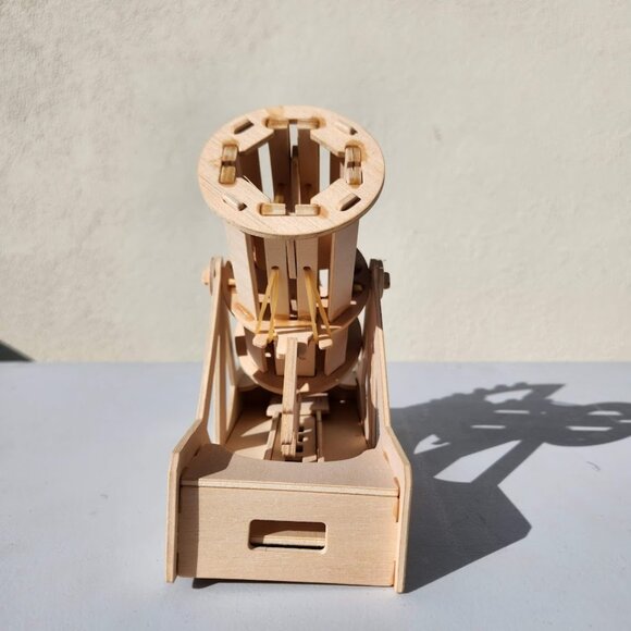 Handmade Leonardo Da Vinci Bombard Cannon History Social Studies Roman Model Cat - Picture 3 of 11